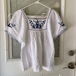 Madewell boho blouse